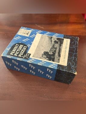 UNSEARCHED Vintage 1940s Perfect Pictures Puzzles "Guardian of the Valley" WWII